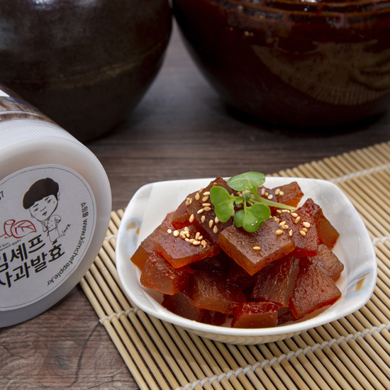 사과발효 전통수제 무우 장아찌 400g